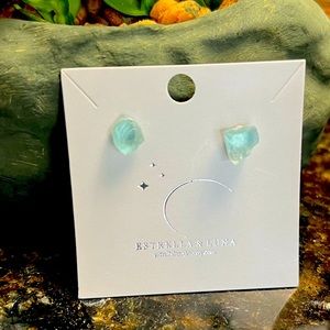 *MARCH* AQUAMARINE GEMSTONE EARRINGS